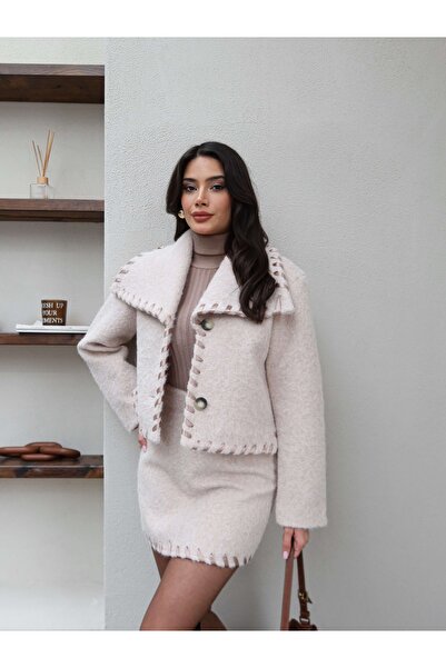 ESRAHELVACI Stamp Skirt Jacket Set