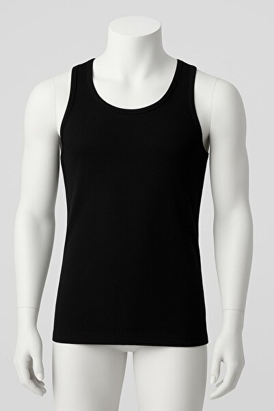 DRESSY LIFE 2-Pack Modal Elastane Undershirt Black Men's Undershirt