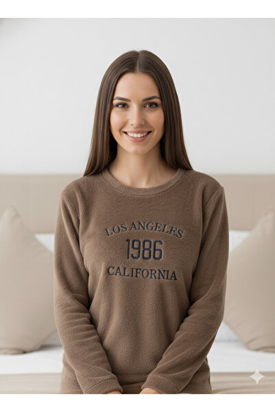 sleeproom KADIN WELSOFT PİJAMA TEK ÜST LOS ANGELS NAKIŞ