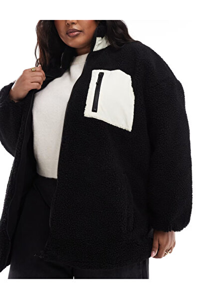 ONLY Only fur jacket, black