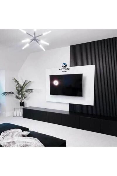 AGT AKYÜREK STORE LB 3771 MODEL BUTE SİYAH DEKOR PROFİL DUVAR KAPLAMA PANEL L...