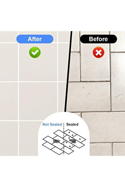 MaffStuff White Tile and Stoneware Grout Corrector Marker 15 ml – Quick Drying, Permanent Resistance