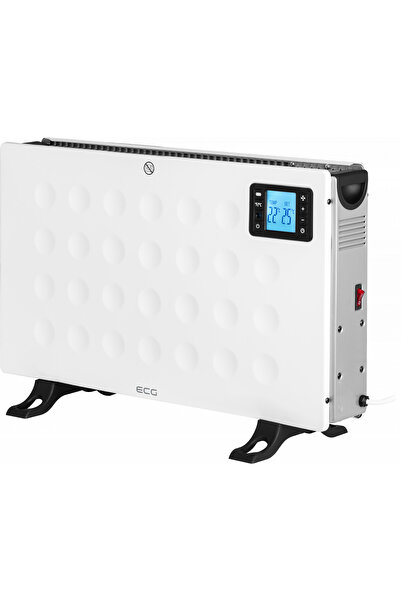 ECG Electric floor convector TK 2080 DR white, 2000 W, 3 speeds, thermostat, LCD