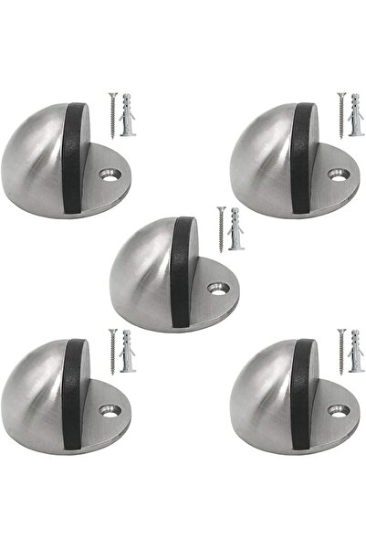 Raco سدادة باب أرضية من الفولاذ المقاوم للصدأ، نصف قمر بيضاوي مصقول، مصد مطاط...