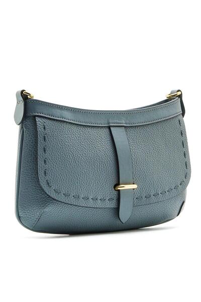 Sofia Baldi Seamy Gray Genuine Leather Women's Bag