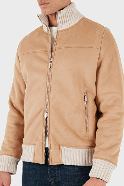 GRAN SASSO 100% Wool Regular Fit Mock Neck Zip Jacket Men's Jacket 78148 58000 120