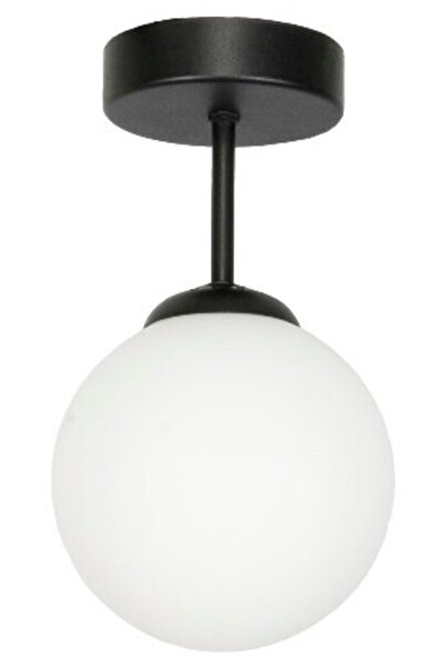 Other Lampă de tavan, abajur negru, sferă de sticlă, CALIPSO 13-827