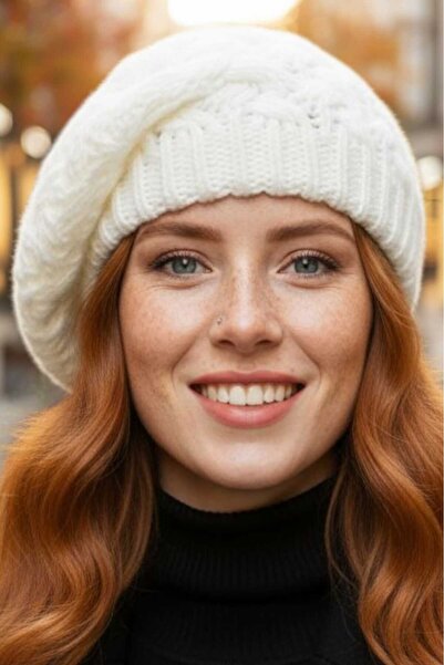 Trenderrs Women's Knitwear Knitted Painter Beret