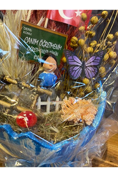 ciceksanat Seramik saksıda Öğretmenler günü hediyesi öğretmene hediyelik eşya