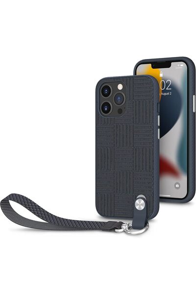 Moshi جراب Altra Slim Hardshell مع حزام لهاتف iPhone 13 Pro (أزرق)