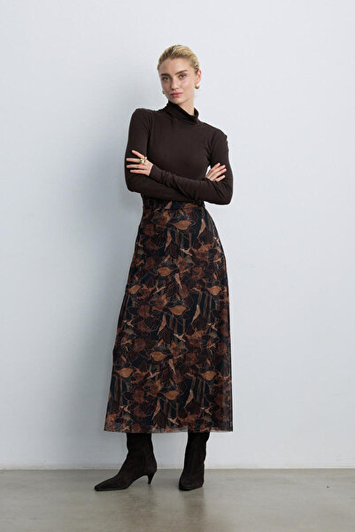 BE BLUE ΦΟΥΣΤΑ ΤΟΥΛΟΥ ΜΕ ΦΛΟΡΑΛ ΣΧΕΔΙΟ ΚΑΝΑΔΑΣ