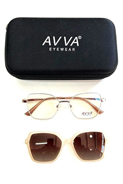 Avva 5605 C3 Women's Sunglasses with Polarized Clips