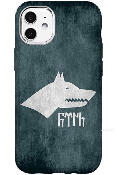 Turkuaz IPHONE 11 UYUMLU ÖZEL BOZKURT TASARIMLI LÜKS SİLİKON KILIF