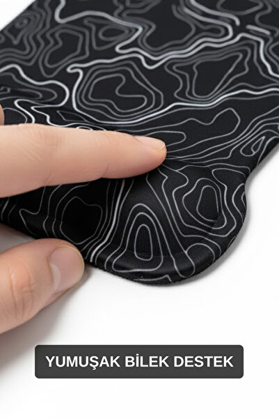 Walter White Typography Patterned Mouse Pad – Mouse Pad with Wrist Support Comfortable Digital Mousepad