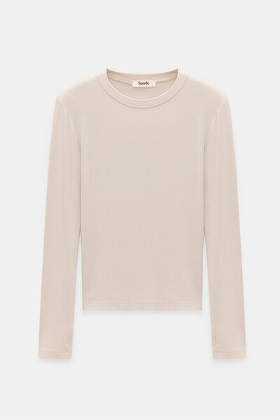 Saade Women's Crew Neck Fingerhole Long Sleeve Bodysuit/Blouse - Pack of 3