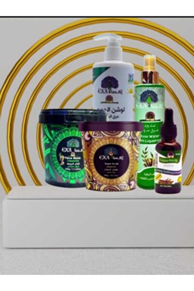 EXA مجموعة التفتيح والترطيب بعرق السوس اكسا 5قطع
