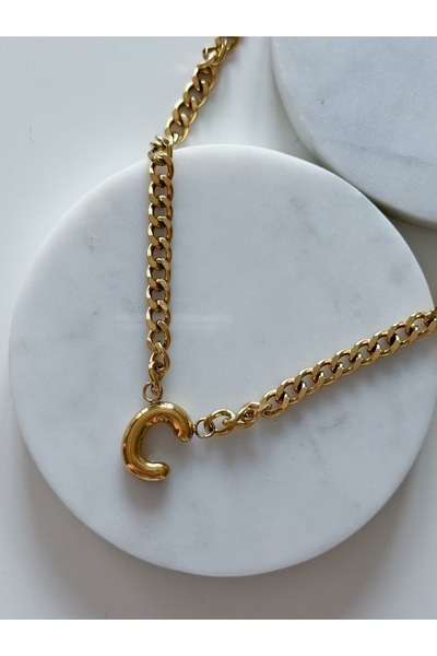 CHARMLUCKY قلادة الحرف الأساسي