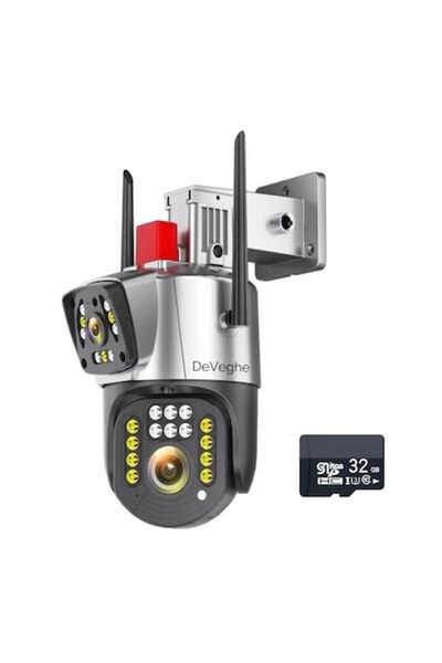 DeVeghe G20 Dual 4G Surveillance Camera 4MP Full HD Outdoor + 32GB Card