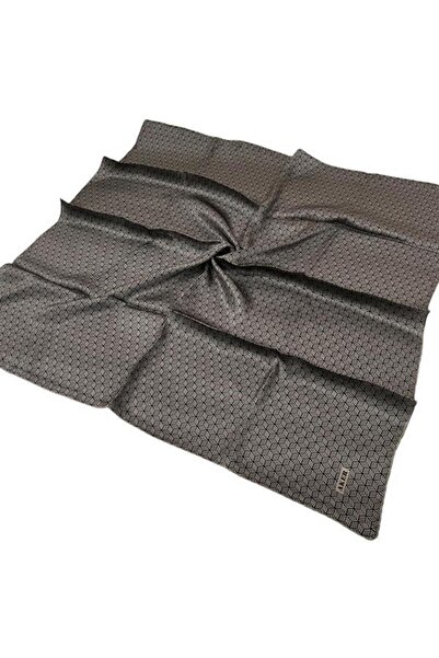 Aker وشاح حرير أسود من فرو المنك - 8911701 -332 سورا