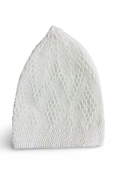 Muensu 12 Pieces White Children's Prayer Caps, Hajj and Umrah Gift Caps, Pilgrim Supplies, Summer Pilgrim Caps