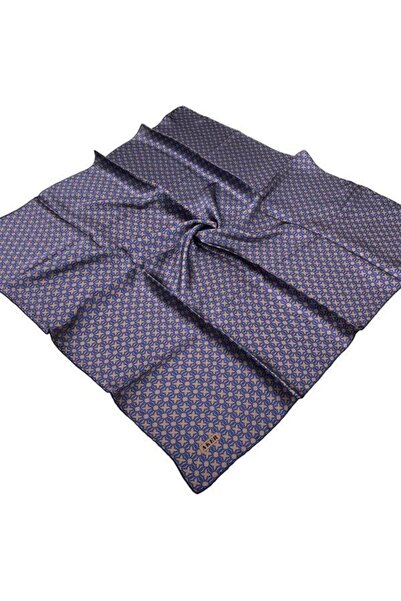 Aker وشاح حريري - 8921701-321 أزرق بني سورا