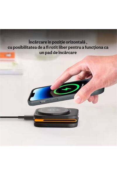 GAMYS 3-in-1 Foldable Magnetic Wireless Charger for Apple Devices & AirPods - Black