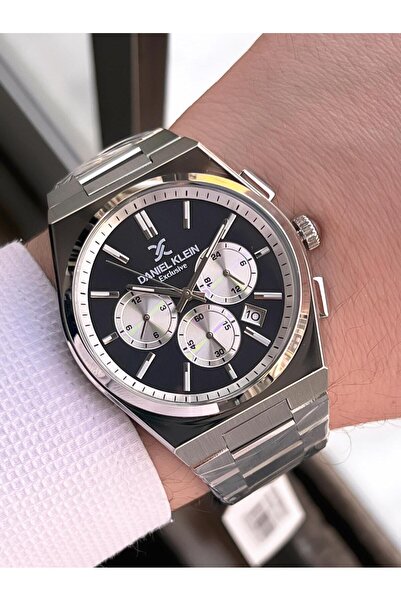 Daniel Klein Men's Wristwatch 30 Meters Water Resistant Steel Band + Bracelet Gift Vs.Blkt.0657