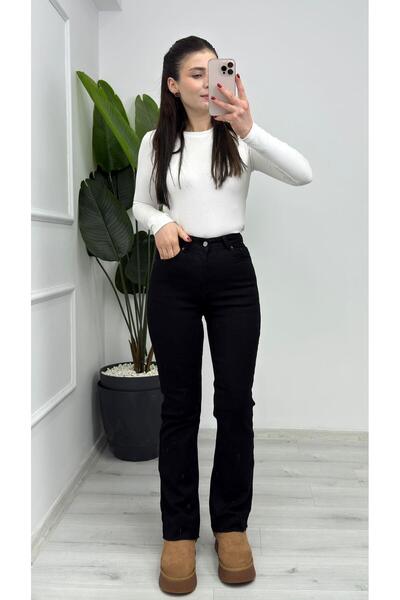 TUNAM BUTİK 1706-07 بنطلون ملبورن جينز أسود