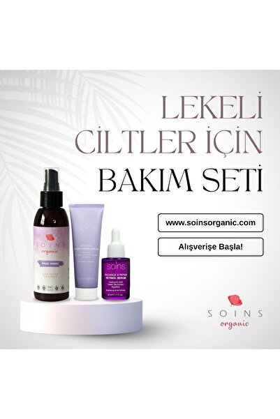 Soins Organic Lekeli ciltler için bakım seti