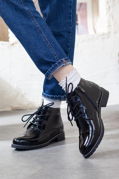 Adım Adım Women's Genuine Leather Extra Comfortable Daily Boots