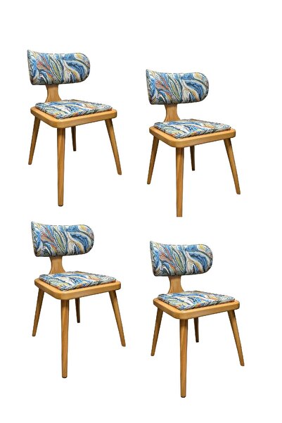 monitasarım Luvıa Sandalye - Gürgen Ahşap Sandalye - Modern Tasarım Ahşap San...