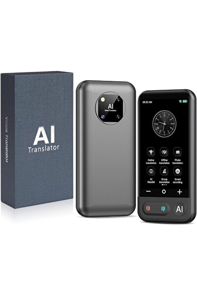 Generic AI Smart Language Translator Device | 150 Languages | Real-Time Voice & Photo Translation | WiFi/Off