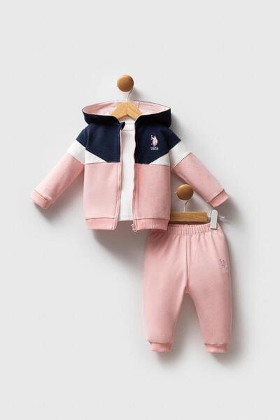 U.S. Polo Assn. Kids طقم يو اس بي 2758 من يو اس بي بولو اسن مكون من 3 قطع للف...