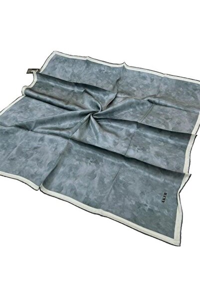 Aker وشاح حريري أزرق معدني -7208701-325 سورا