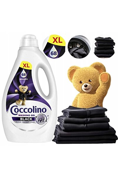 Coccolino Black & Dark XL Laundry Gel, 2.72 L — 68 washes, intense color protection for dark fabri
