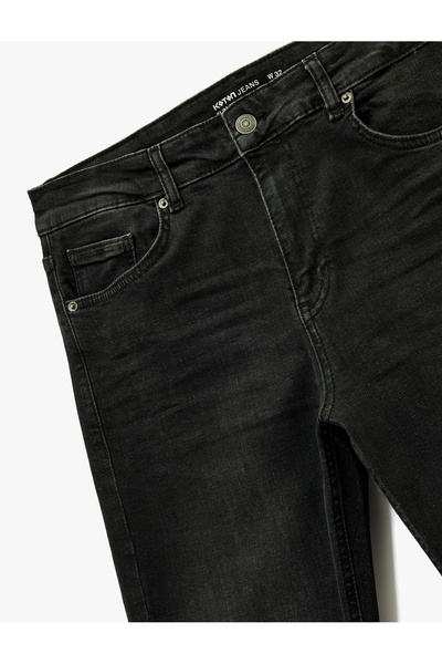 Koton Cotton Pocket Regular Waist Slim Fit Jean Trousers - Brad Jean