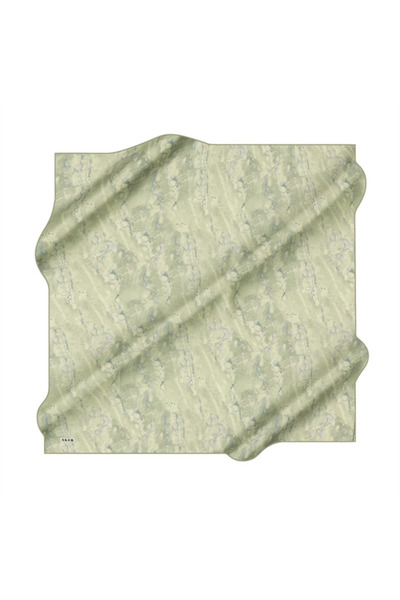 Aker Light Green Silk Twill Scarf - 8925713 -951