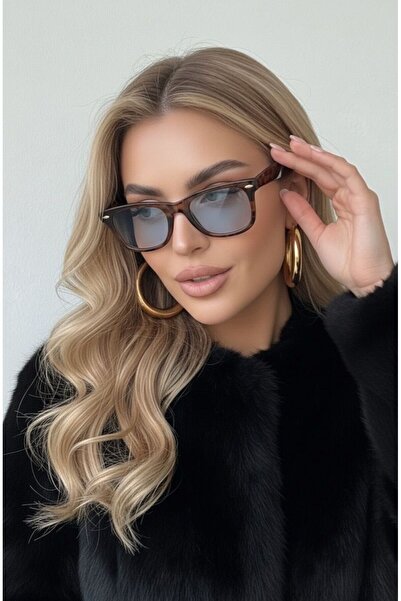 Goldmine Unisex Bone Sunglasses Leopard Blue