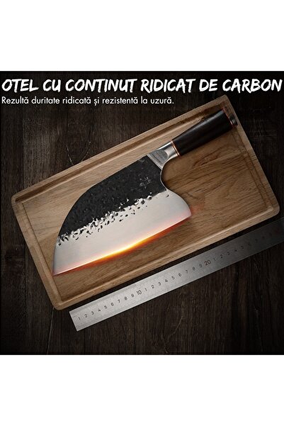 narvara Professional kitchen knife - Japanese steel, high carbon, hand-quenched, non-stick, anti-slip handle