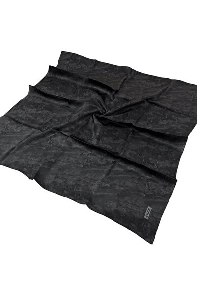 Aker Eșarfă de mătase - 8925701-314 Antracit Sura