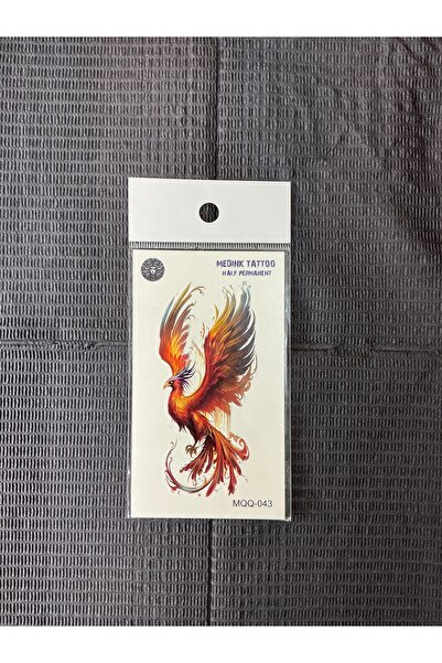 Tattoo Geçici Dövme - Anka Kuşu Renkli