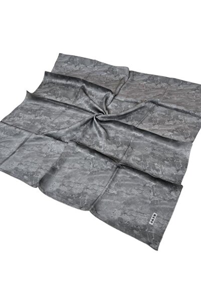 Aker Silk Scarf - 8925701-371 Dark Gray Sura