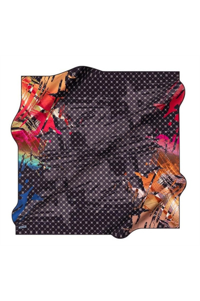 Aker Navy Blue Twill Silk Scarf - 8941713 -921