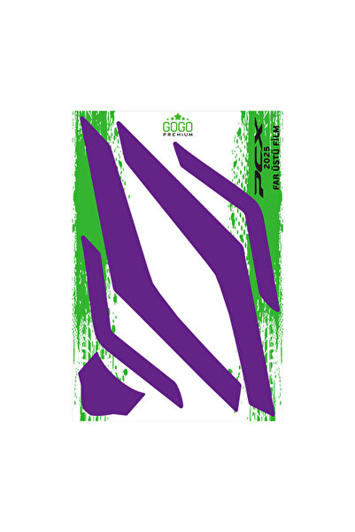 GOGOPREMİUM HONDA PCX 2025 UYUMLU GENİŞ FAR ÜSTÜ FİLM MOR