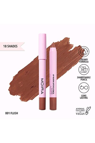 MOİRA قلم أحمر شفاه ليب بلوم (001، فلش)