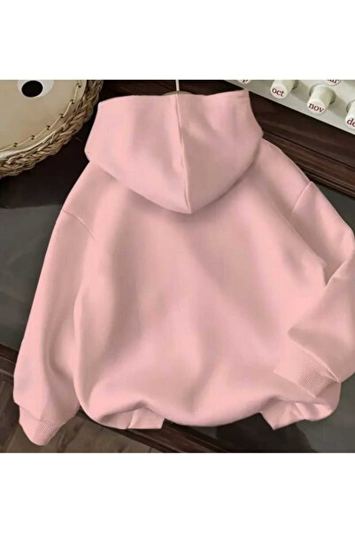 ORVIO Group Unisex Colorful Crew Neck Printed Hooded Sweatshirt