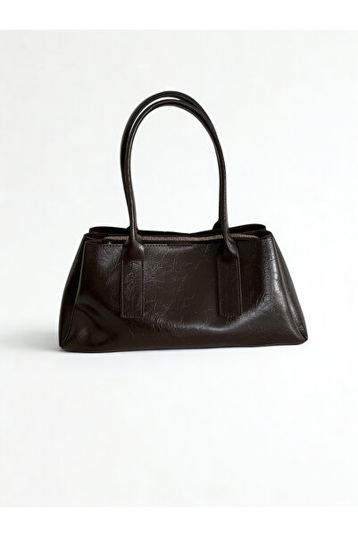 yako Mabel Faux Leather Women's Shoulder Bag with Inner Lining and Zipper, Three Compartments – Stylish & Convenient (30×17×12 cm)