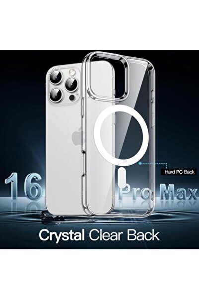 GREEN-Y Magnetic case for iPhone 16 Pro - Anti-scratch protective cover with MagSafe wireless charging support - Clear