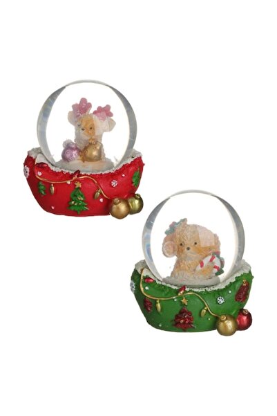 OEM Glob lichid de Crăciun, 2 moduri roșu-verde, sticlă, set (cat. 25)