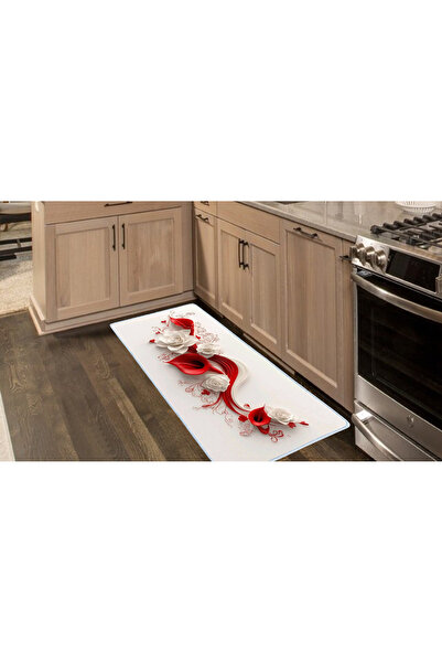 Colorix Carpet Kaymaz Taban Tezgah Önü Mutfak Paspası 75x150 cm No: 2189